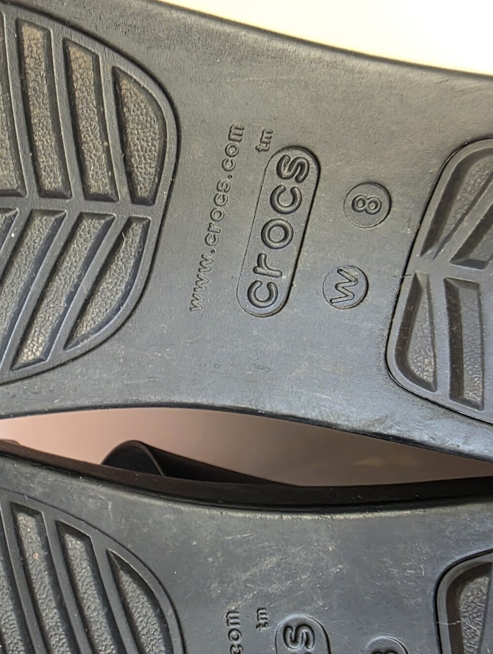 Crocs Brooklyn Double Strap Platform Sandals Black W8 - Picture 5 of 6